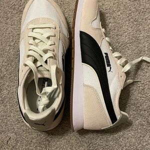 Puma White and Black Athletic Shoes